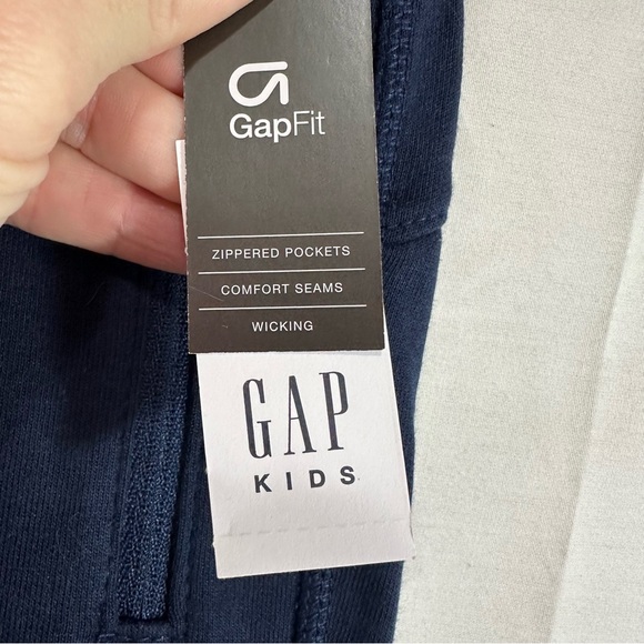 GAP Fit Kids Drawstring Waist Navy Joggers XS (4-5) - Picture 3 of 8